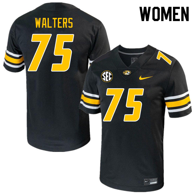 Women #75 Mitchell Walters Missouri Tigers College 2023 Football Stitched Jerseys Sale-Black